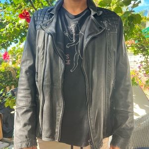 Leather Jacket Conroy All Saints